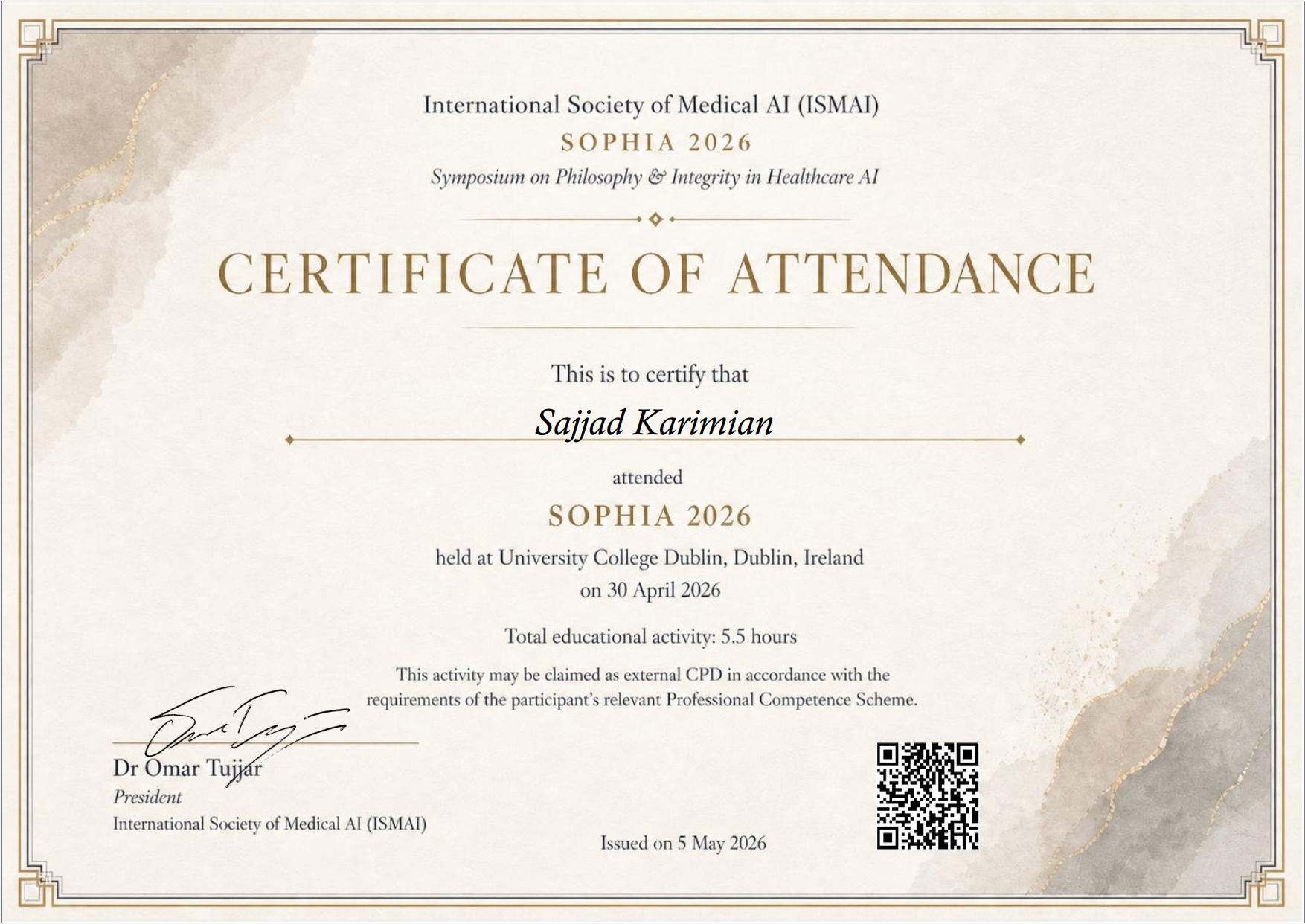 SOPHIA 2026 International Society of Medical AI